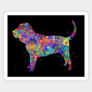 Bloodhound dog watercolor Magnet